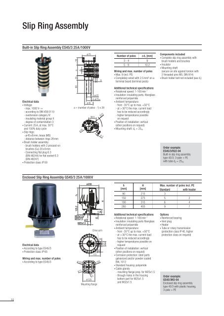 Slip Ring Assemblies Program 5100 - Conductix-Wampfler