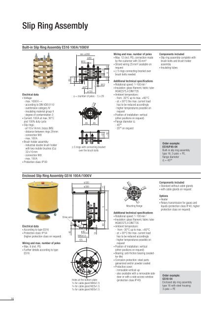 Slip Ring Assemblies Program 5100 - Conductix-Wampfler