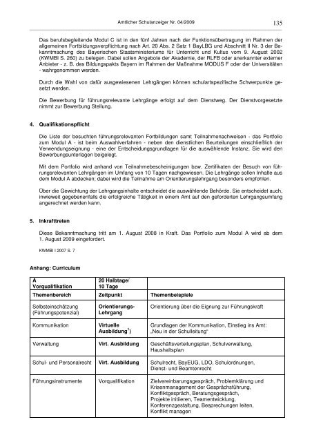 Amtlicher Schulanzeiger - Die Regierung von Niederbayern