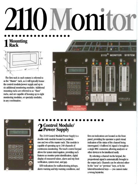 2110 vibration monitor system - Vitec, Inc