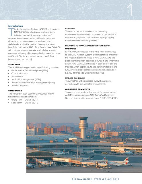 The Air Navigation System Plan - Nav Canada