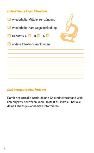 Gesundheitspass für Jugendliche