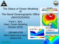 The Status of Ocean Modeling at The Naval Oceanographic ... - Hycom