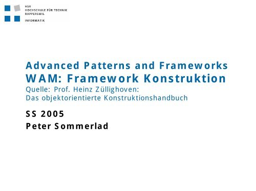Advanced Patterns and Frameworks