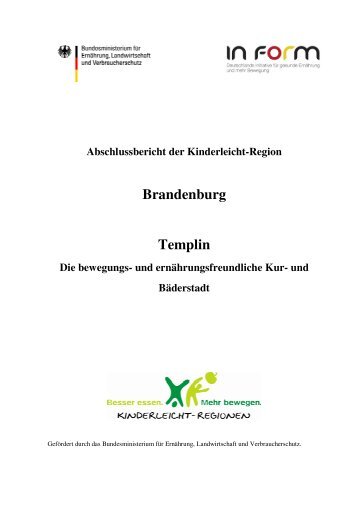 Brandenburg Templin - Besser essen. Mehr bewegen.