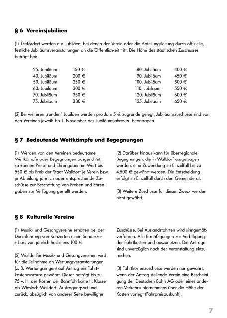 können Sie sich über die Städtischen Förderrichtlinien - Stadt Walldorf