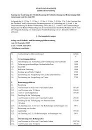 (Friedhofsordnung und Bestattungsgebührensatzung) Bad Waldsee