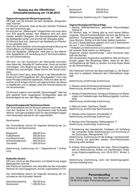 Mitteilungsblatt kw 25-2012.pdf - Zell-Weierbach