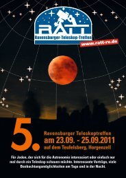 PDF-Datei (2011) - RATT - Ravensburger Teleskoptreffen