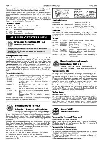 KW 5 - Vereinsring Kleinostheim 1954 e.V.