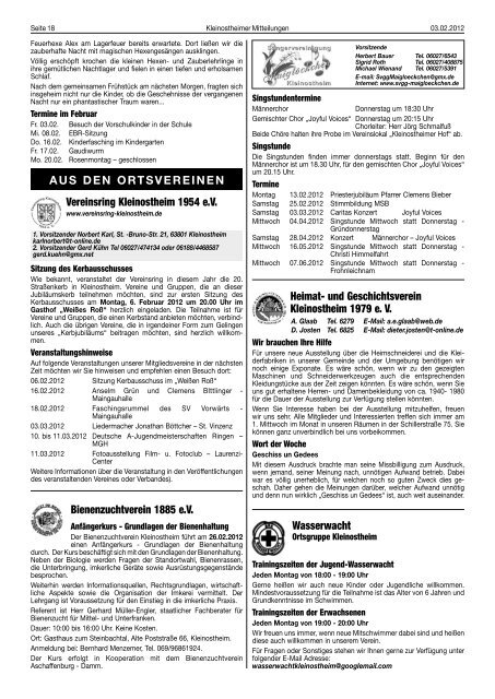 KW 5 - Vereinsring Kleinostheim 1954 e.V.