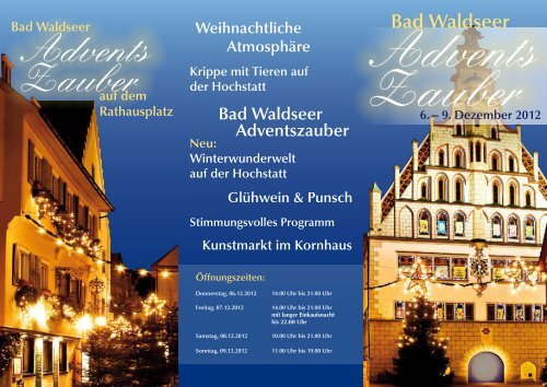 Programmflyer (pdf) - und Gewerbeverein Bad Waldsee eV