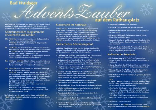 Programmflyer (pdf) - und Gewerbeverein Bad Waldsee eV