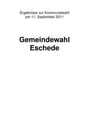 46,8% 45,1% +1,7 %-Punkte - Samtgemeinde Eschede