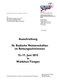 Ausschreibung LMS 2012 - DLRG-Jugend Baden