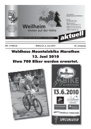 Waldhaus Mountainbike Marathon 13. Juni 2010 Etwa 700 Biker ...
