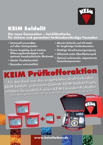 KEIM Prüfkofferaktion - volz farben