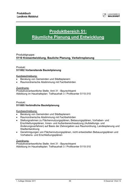 Produktbuch - Landratsamt Waldshut