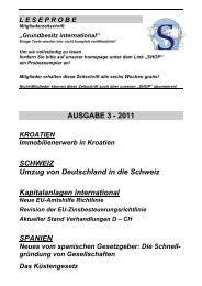 Leseprobe Grundbesitz International 3 / 2011 - Schutzgemeinschaft ...