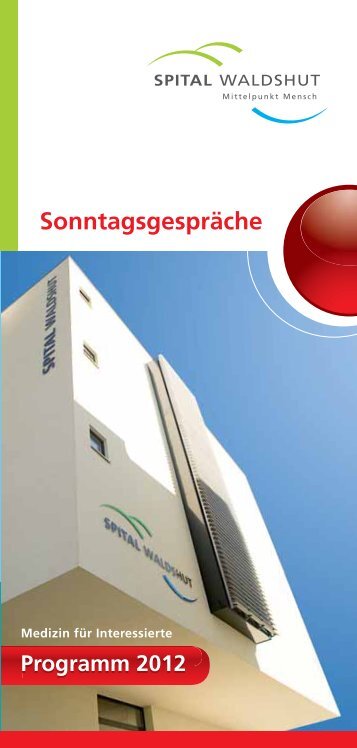 Sonntagsgespräche 2012.indd - Spital Waldshut