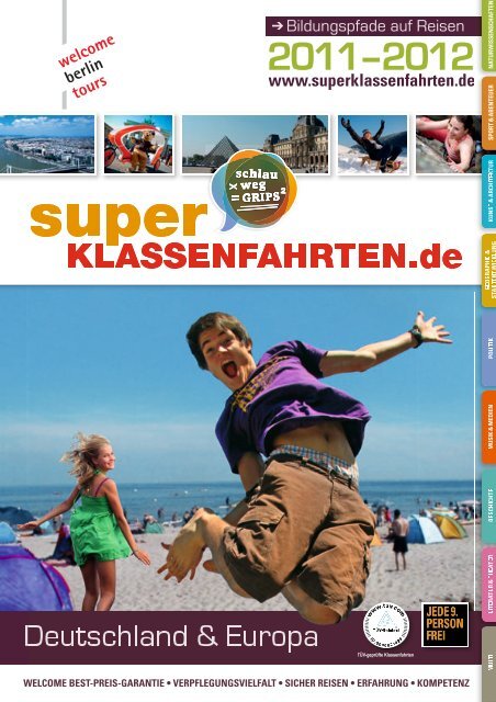 Katalog für superklassenfahrten.de - Welcome Berlin Tours