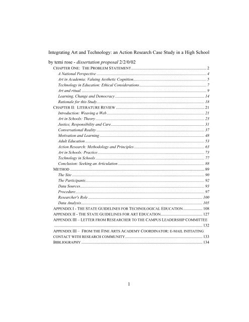 1 Integrating Art and Technology: an Action Research ... - Temi Rose