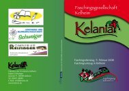 Flyer - Kelania Faschingsgesellschaft in Kelheim