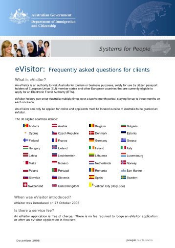eVisitor: Frequently asked questions for clients