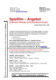 Spielfilm – Angebot - erster Überblick über das aktuelle Angebot