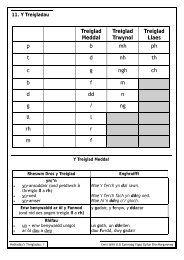 11. Treigladau