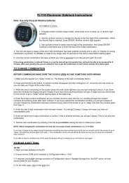 TL11G Electronic Safelock Instructions - Server Racks Australia