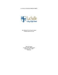 to view the 2007 Commencement Program - La Salle College High ...