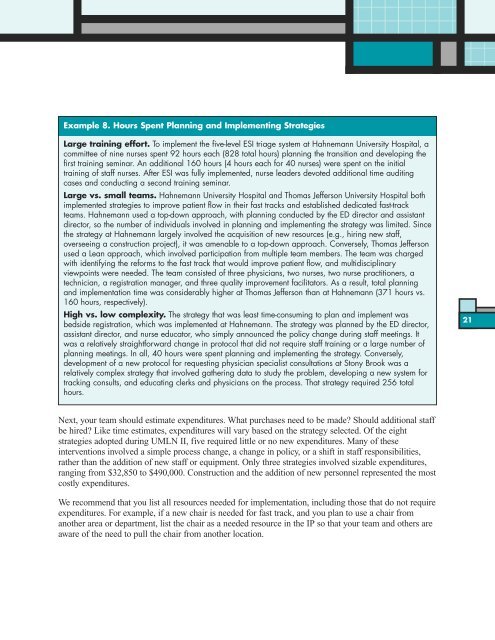 Improving Patient Flow and Reducing Emergency Department ...