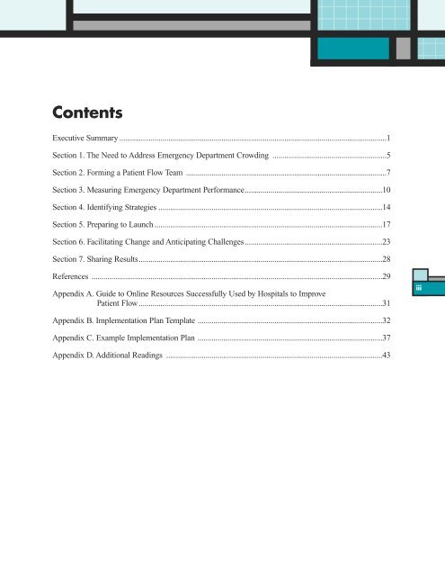 Improving Patient Flow and Reducing Emergency Department ...