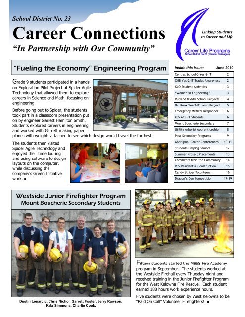 2010 June News.pdf - Central Okanagan School District No. 23