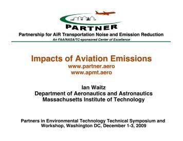 Ian Waitz Department of Aeronautics and ... - SERDP-ESTCP