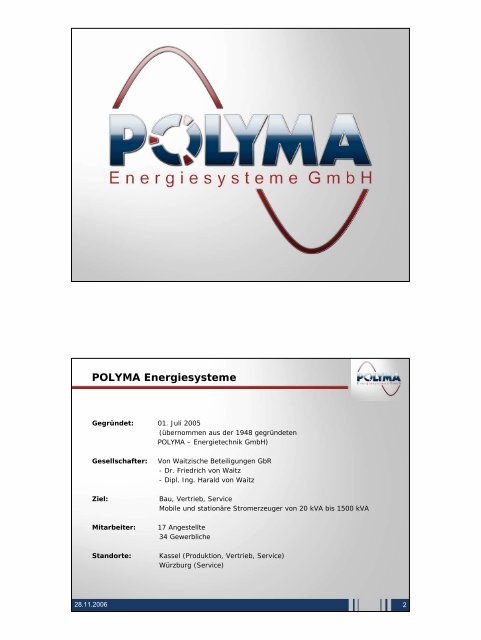 POLYMA Energiesysteme