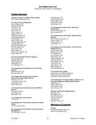 DISTRIBUTION LIST Federal Agencies Members of Congress