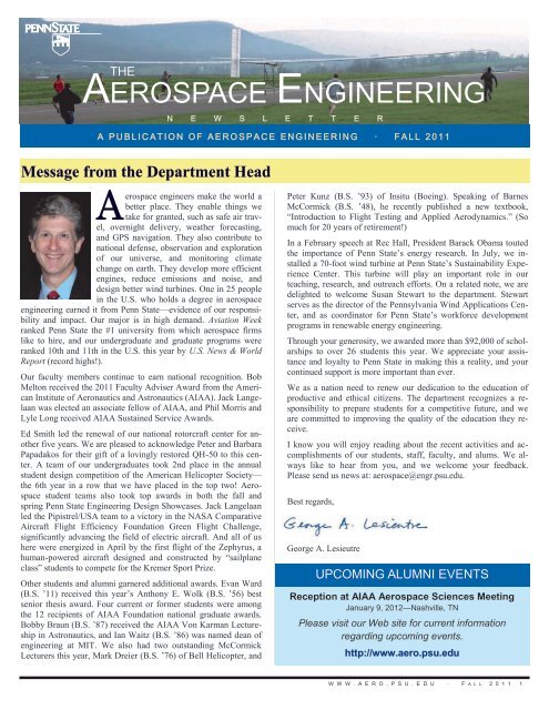 Aerospace Engineering - Pennsylvania State ...