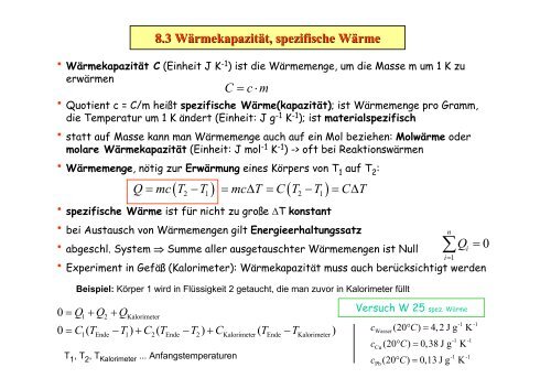 Wärmelehre (Thermodynamik)