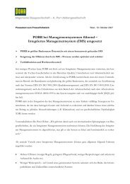 Integriertes Managementsystem (IMS) umgesetzt - Porr