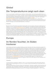 Global Die Temperaturkurve zeigt nach oben Europa Im Norden ...