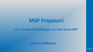 Neuerungen - MSP Medien Systempartner