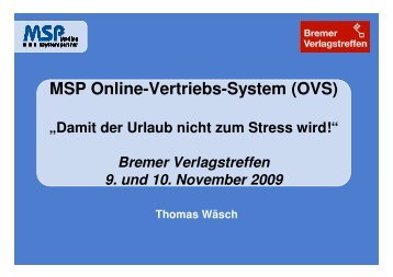 Thomas Wäsch/MSP - MSP Medien Systempartner