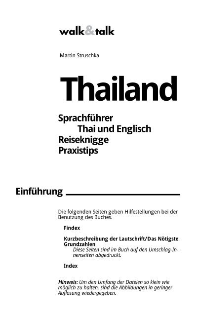 Thailand Sprachführer - EasyThai