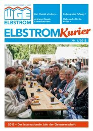 Elbstrom-Kurier2012-01 5.indd - Wohnungsgenossenschaft Elbstrom