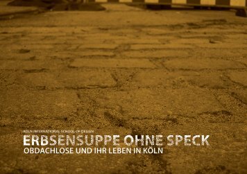 OBDACHLOSE UND IHR LEBEN IN KÖLN - Jördis Heizmann