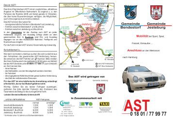 AST Bendestorf Jesteburg Flye... - Taxi GmbH Nordheide