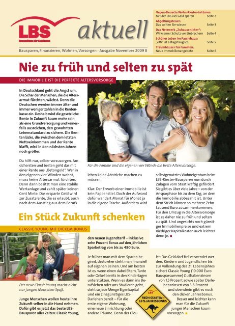 Gegen Die Sechs Wohn Riester Irrtumer Lbs