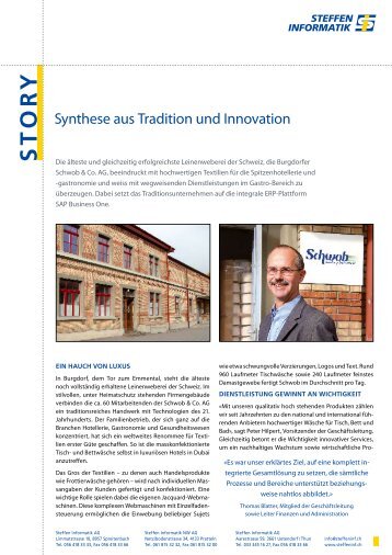 Erfolgsstory Schwob & Co. AG - Steffen Informatik